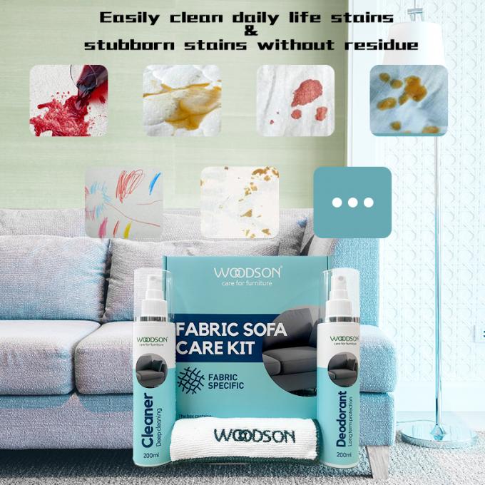 Stoffen Meubelverzorging Kit Autostoeltje Witte Stoffen Divans Reiniger Zeep Vloeibare Spray Stoffen Reiniger en Deodorant 2