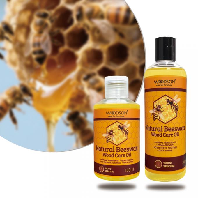 Houten meubelverzorging Bijenwas Langdurig vochtinbrengend Vervolgt Warm en Glanzend Natuurlijk Bijenwas Houtwas Olie Beschermer 150 ml 1